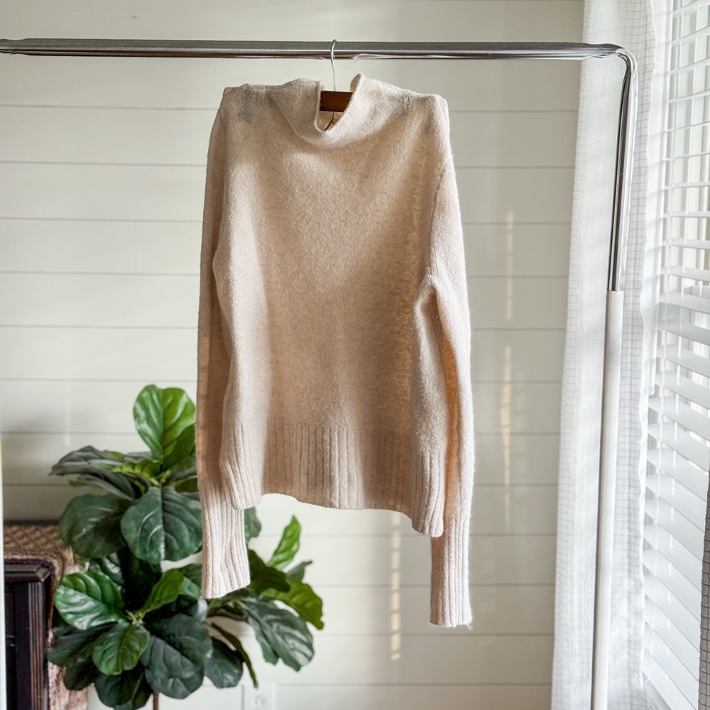 Madewell Cream Cowl Neck Sweater